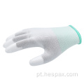 Hespax White Polyester Electrical Security Luves